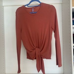 Francesca’s Collections Front Tie Shirt